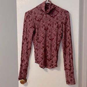 Long Sleeve Light Weight Rose Colored, Free People Shirt. Size XS.